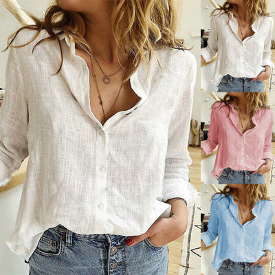 Relaxed Fit Zarusova Lapel Cardigan Blouse