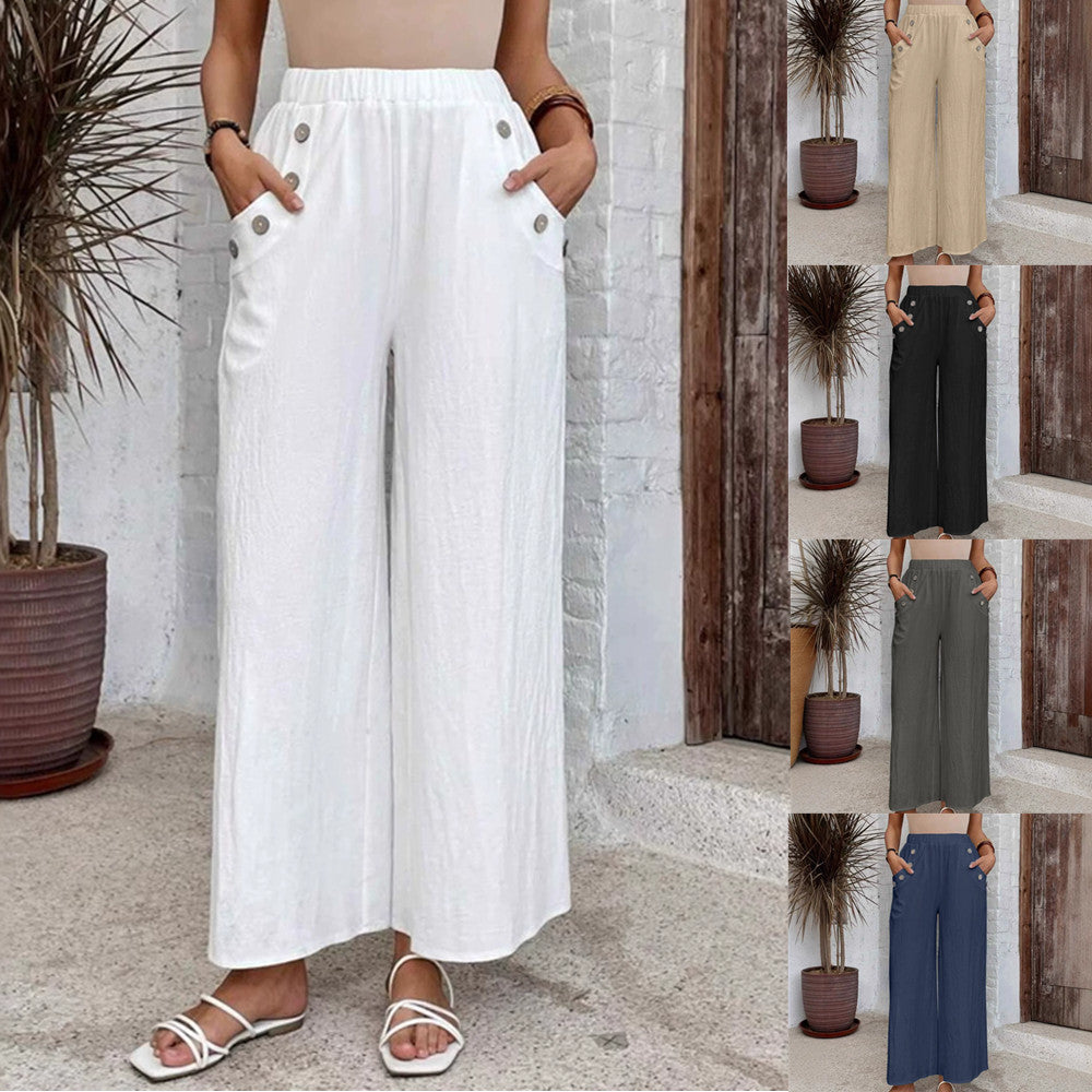 Relaxed High Waist Wide-Leg Pants by Zarusova