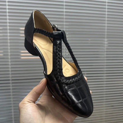 Retro Mary Jane Chunky Heels od Zarusova