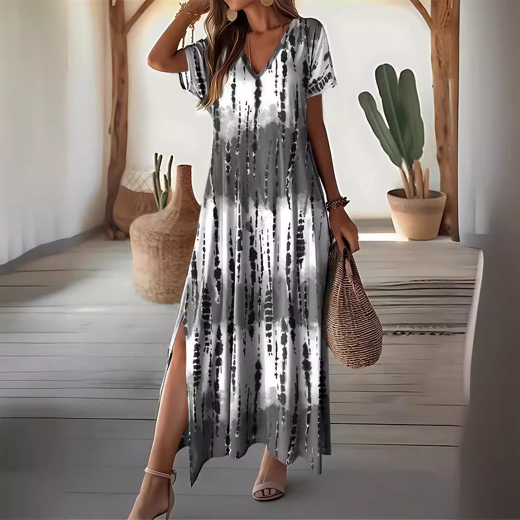 Chic Tie-Dye Maxi Dress Zarusova