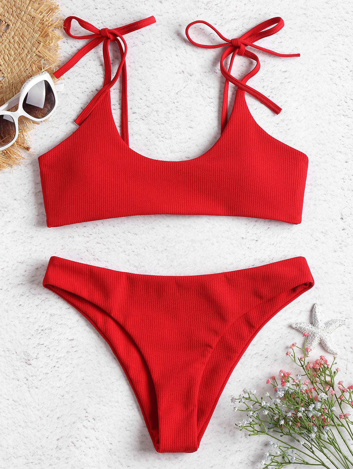 Bold Strapless Low Waist Bikini by Zarusova