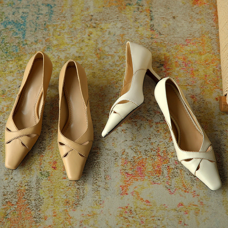 Elegant Leather Heels by Zarusova