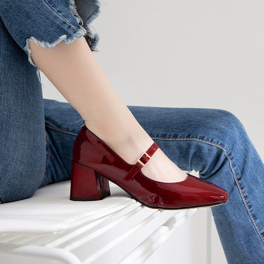Elegant Patent Leather Heels by Zarusova