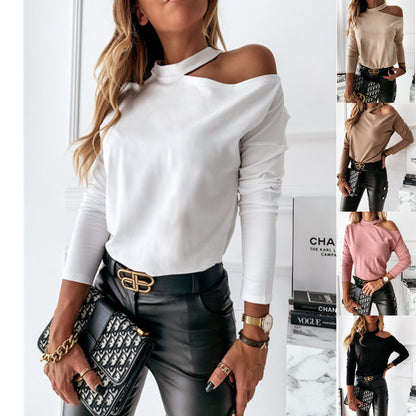 Chic Cutout Long Sleeve Top by Zarusova