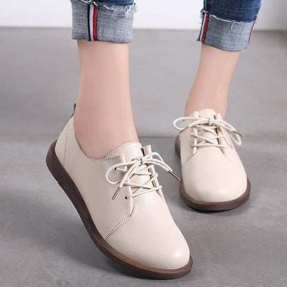 Retro Comfortable Zarusova Leather Lace-Up Shoes