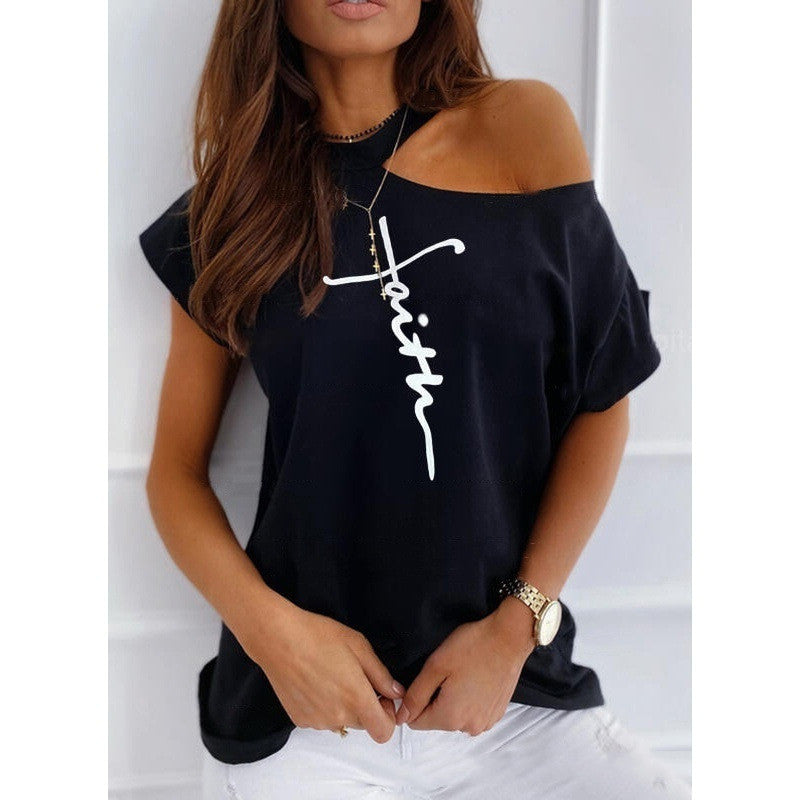 Chic Solid Short Sleeve Tee by Zarusova