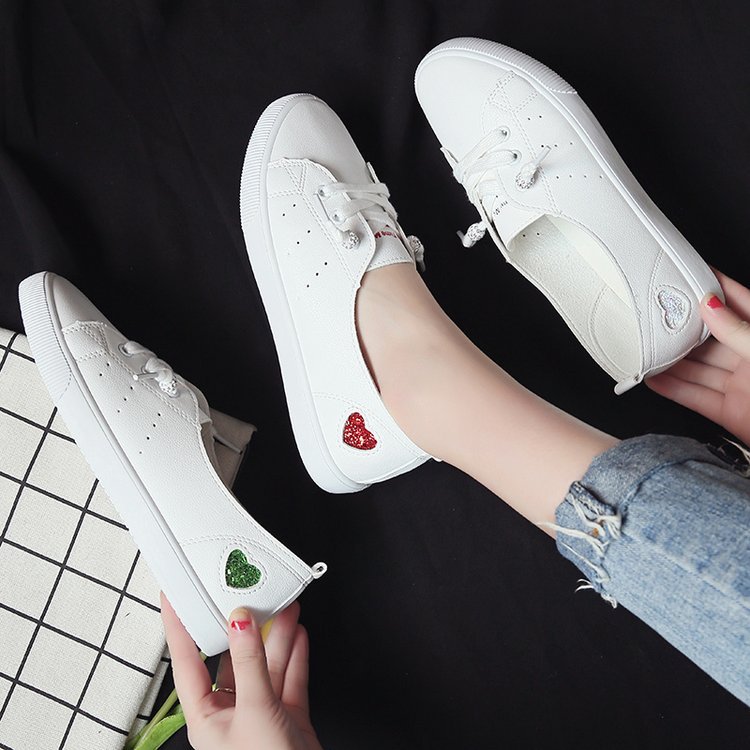 Chic Heart Slip-On Sneakers by Zarusova