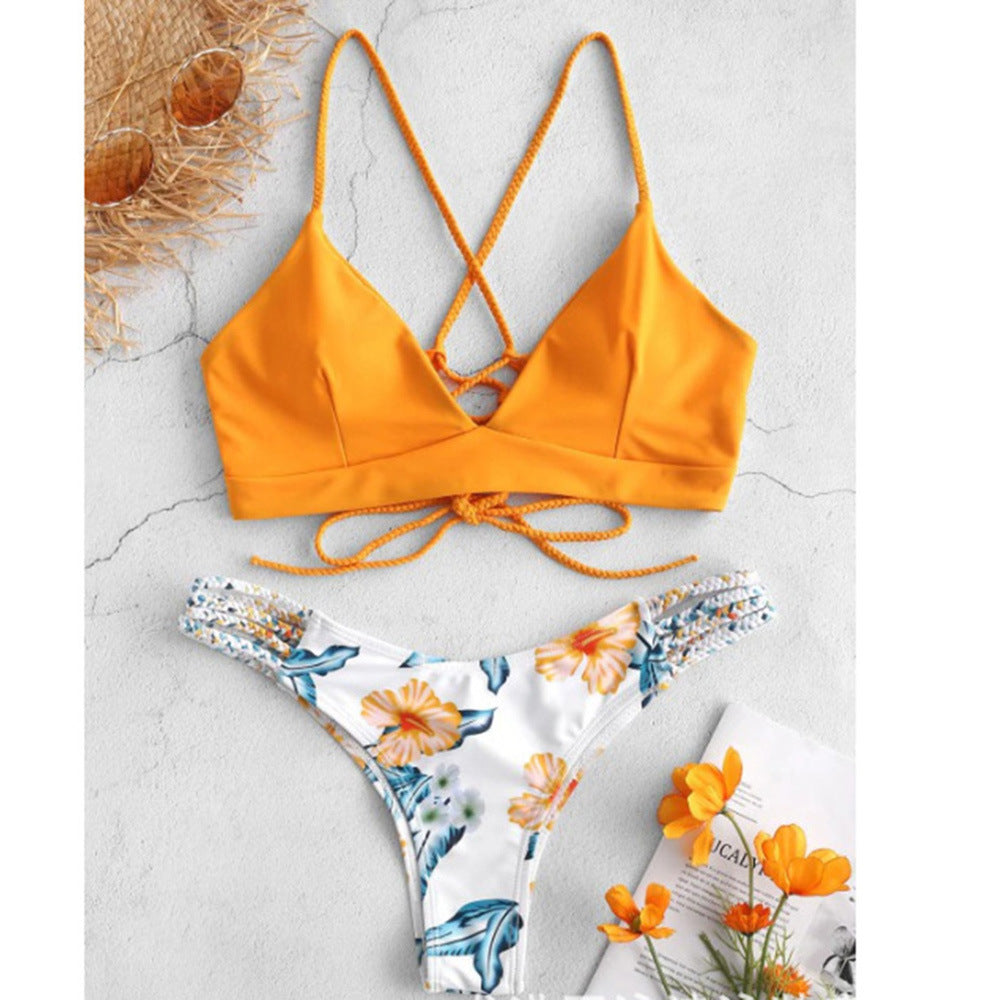 Pletená bikini sada Zarusova inspirovaná Pinterestem