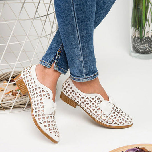 Chic Bow Loafers by Zarusova