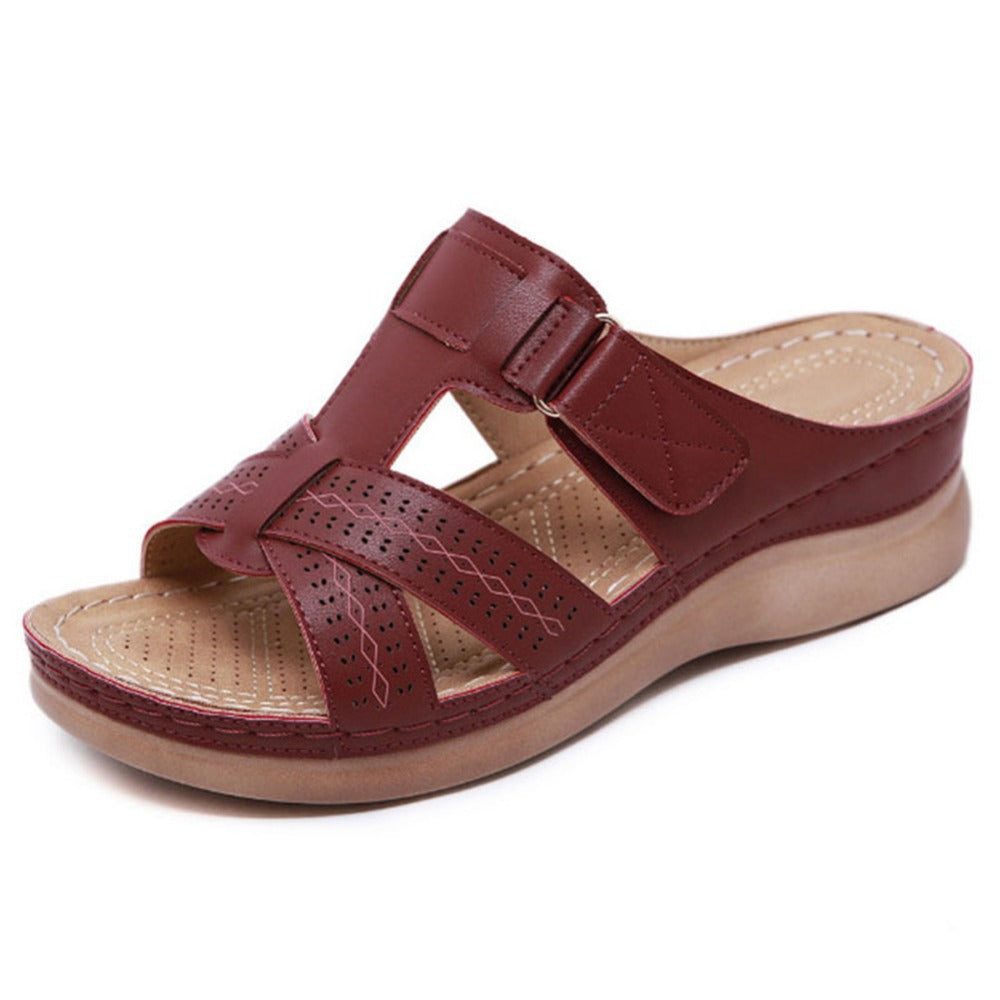 Dámské sandály Zarusova na klínku Vintage Slip-On