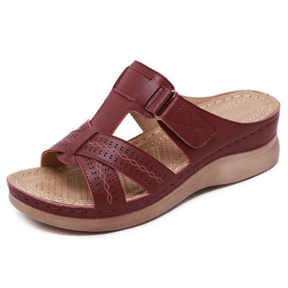 Dámské sandály Zarusova na klínku Vintage Slip-On