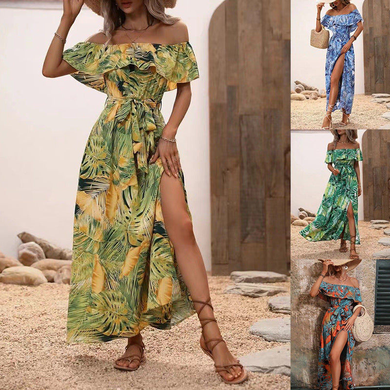 Elegant Zarusova Ruffled Floral Maxi Dress