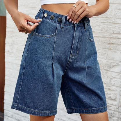 Adjustable Waist Denim Shorts Zarusova Women’s