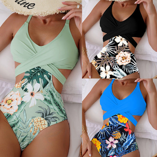 Chic Hollow Out Zarusova One-Piece Bikini