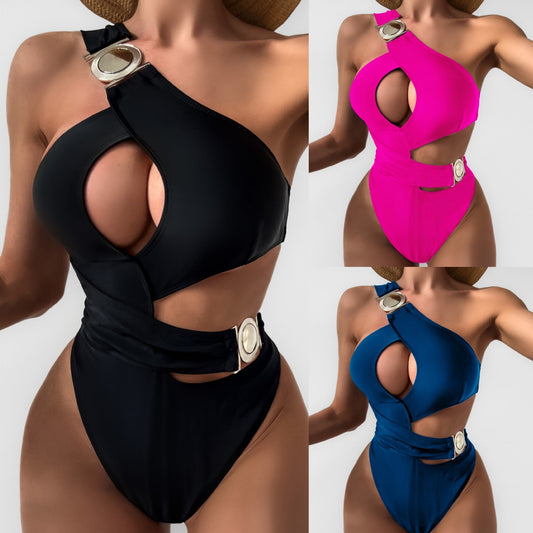 Chic One-Shoulder Zarusova Cutout Bikini