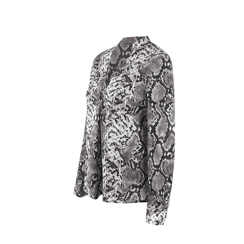 Elegantní top s leopardím potiskem a knoflíky Zarusova