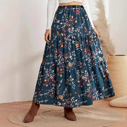 Boho květinová midi sukně Zarusova