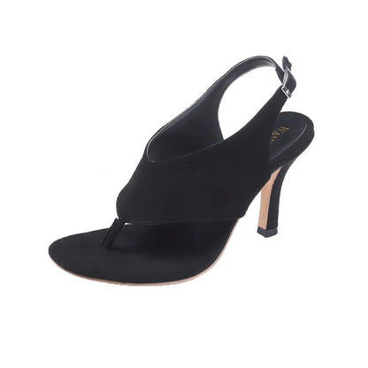 Elegantní semišové sandály na vysokém podpatku od Zarusova