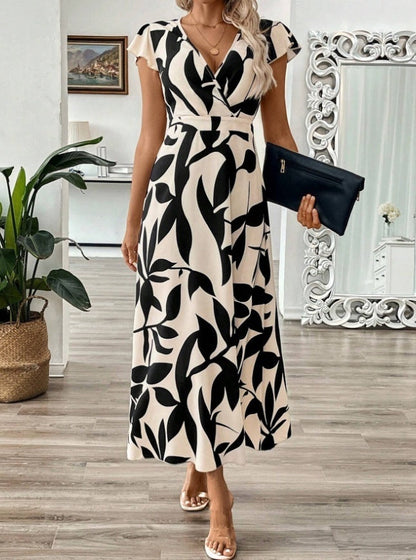 Elegantní maxi šaty s výstřihem do V od Zarusova