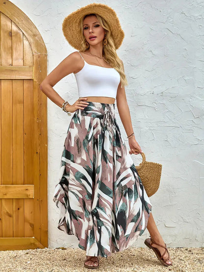 Boho květinová áčková sukně Zarusova