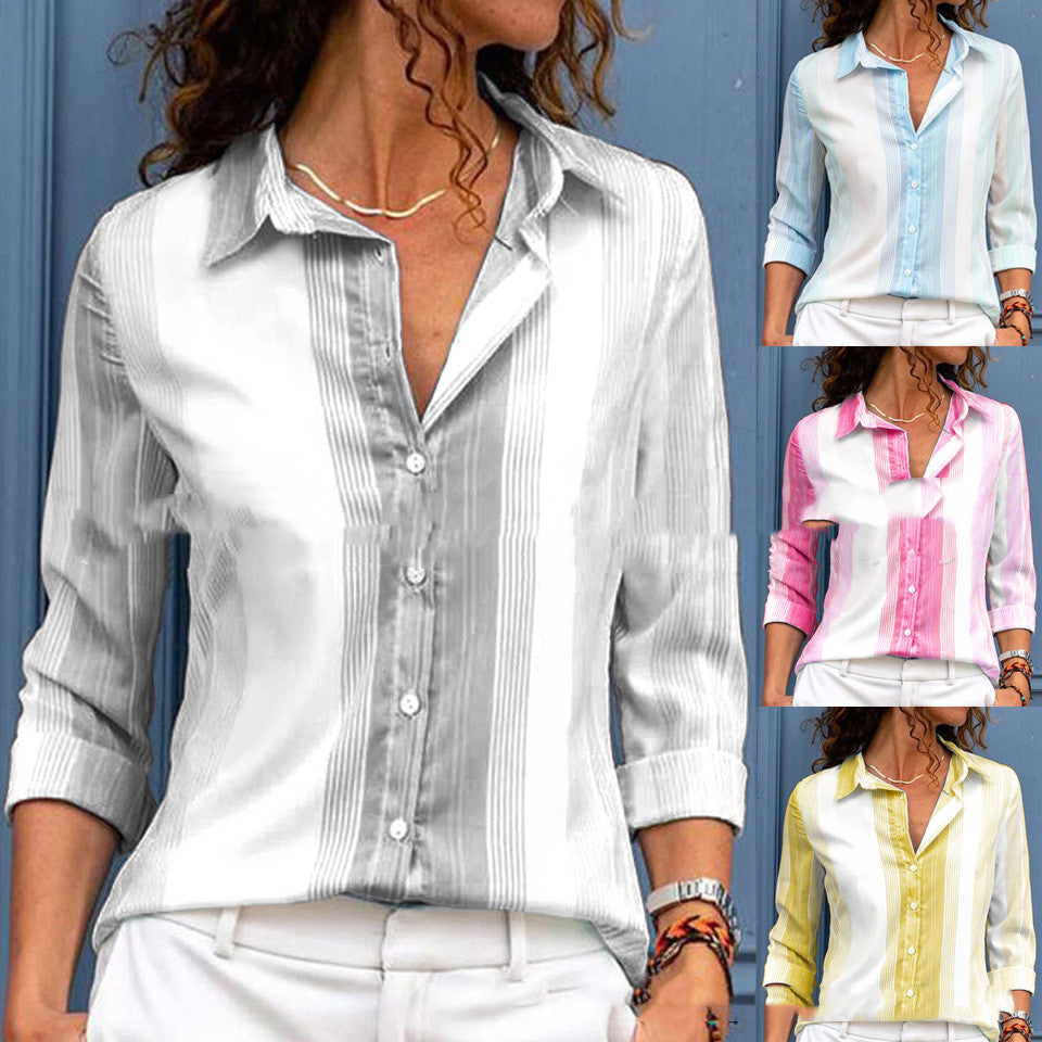 Striped Loose-Fit Blouse by Zarusova