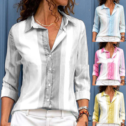 Striped Loose-Fit Blouse by Zarusova