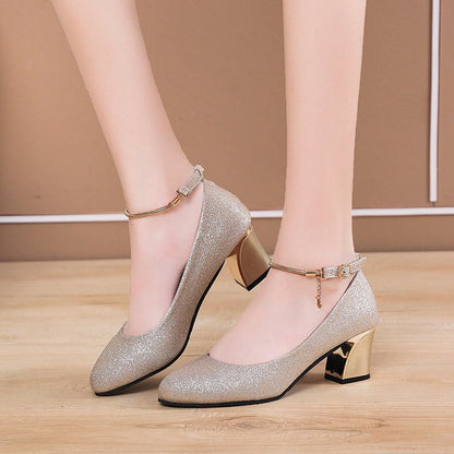 Elegant Zarusova Chunky Heel Pumps