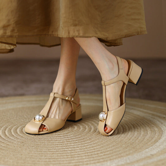 Chic T-Strap Zarusova Summer Sandals