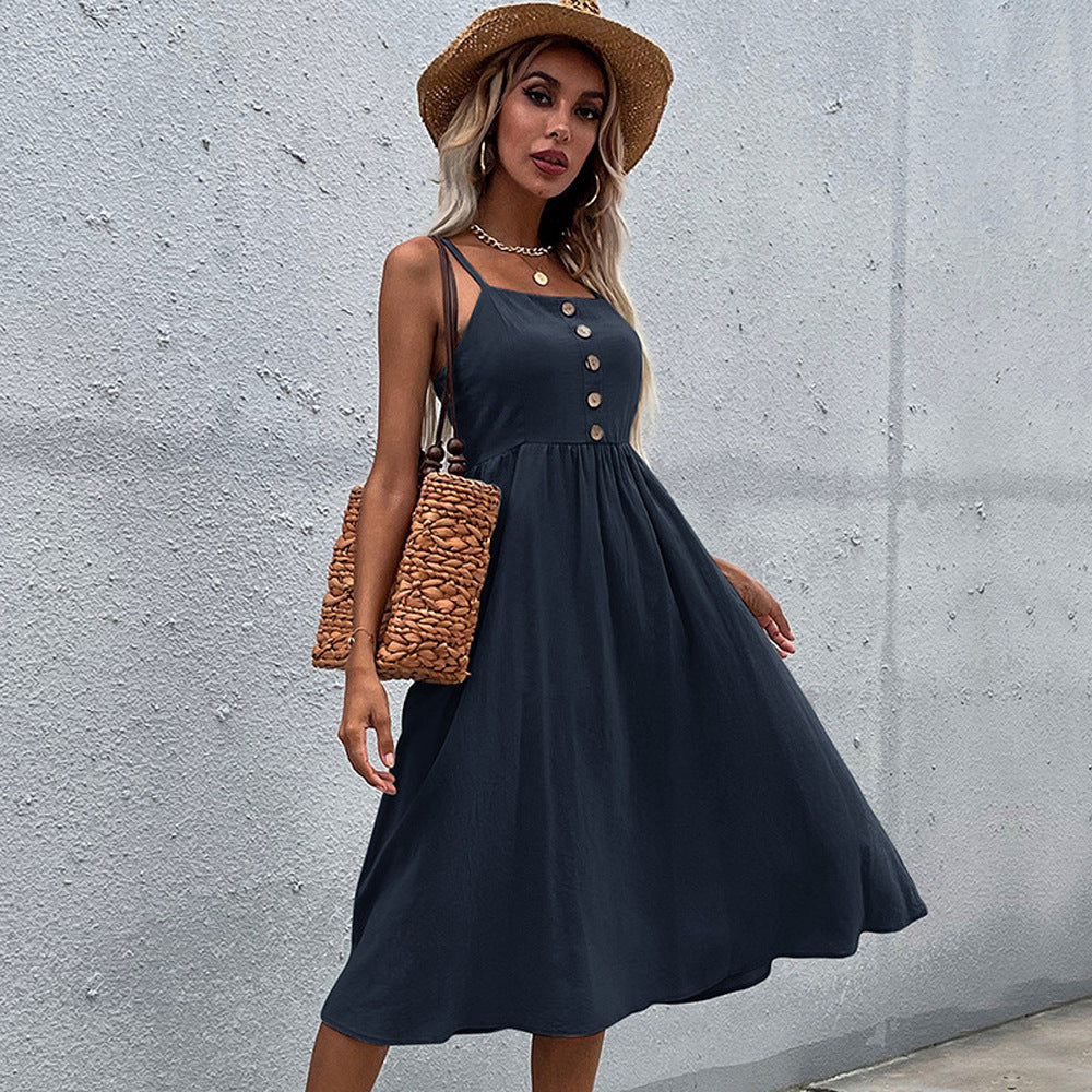 Elegantní midi letní šaty Zarusova z letní kolekce
