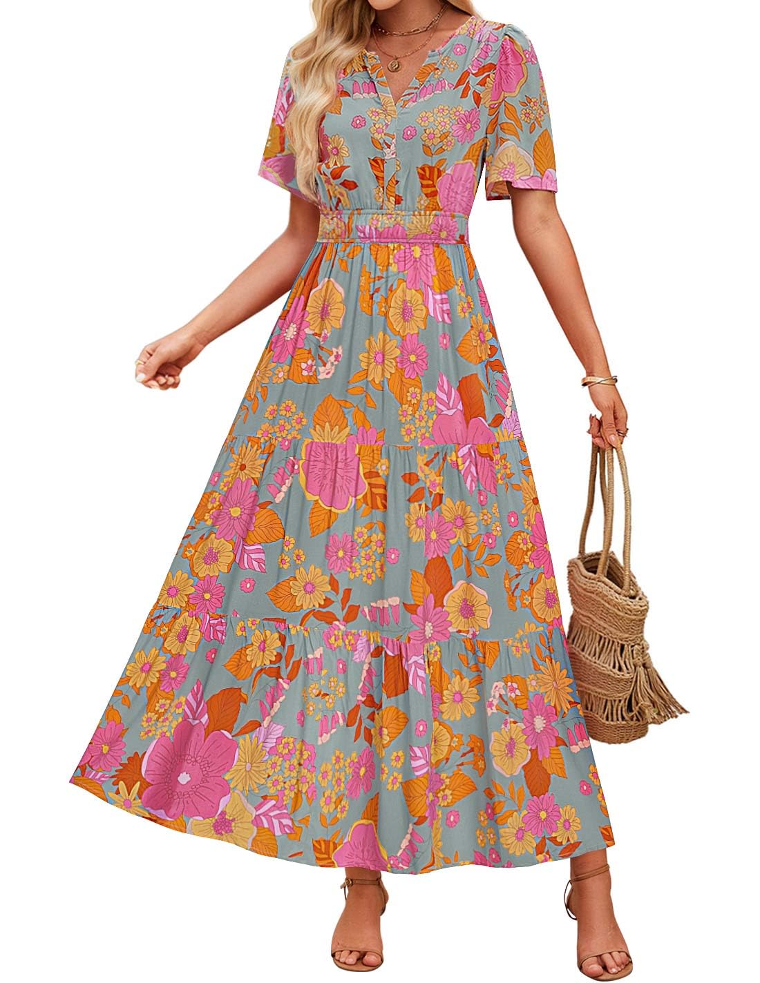 Květinové maxi šaty Zarusova Summer Comfort