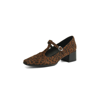 Vintage leopardí mohutné lodičky od Zarusova