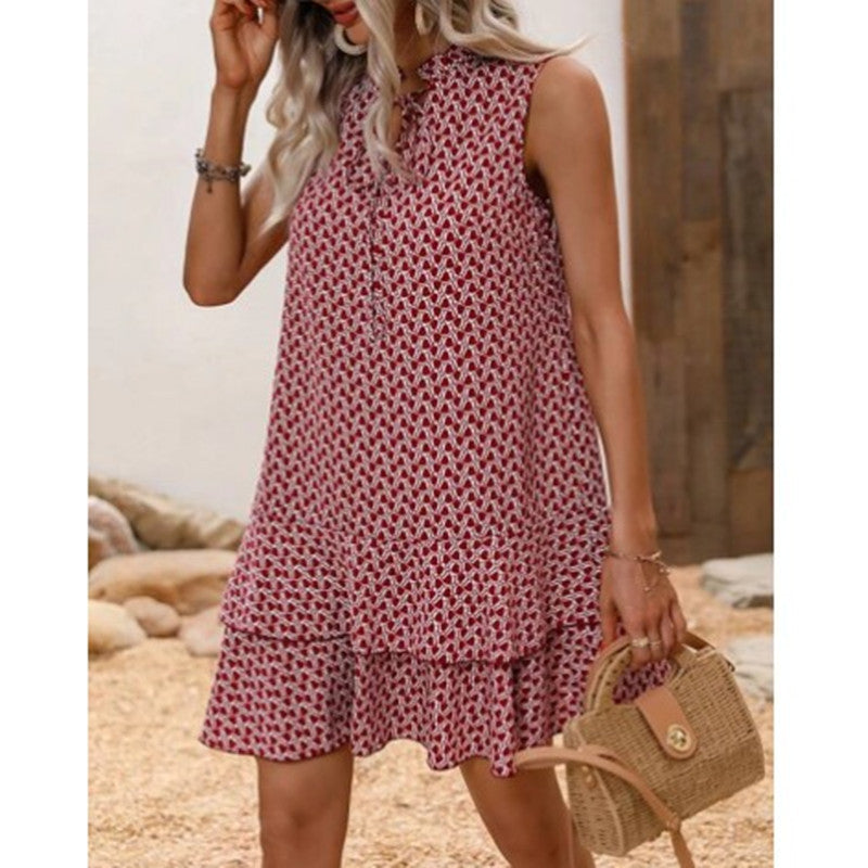 Boho potiskem zdobené šaty bez rukávů od Zarusova