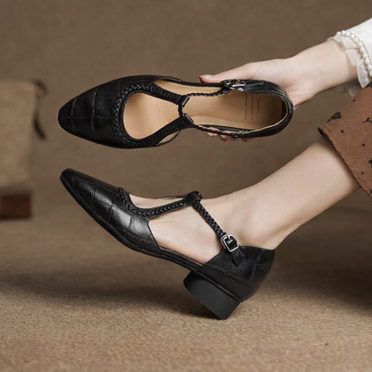 Retro Mary Jane Chunky Heels od Zarusova