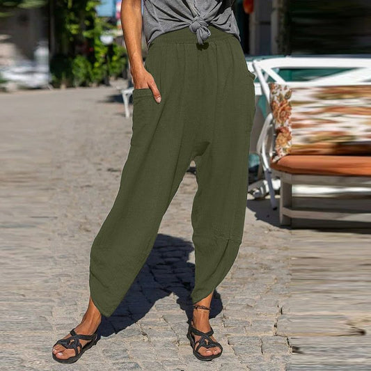 Relaxed Fit Zarusova Cotton Casual Pants