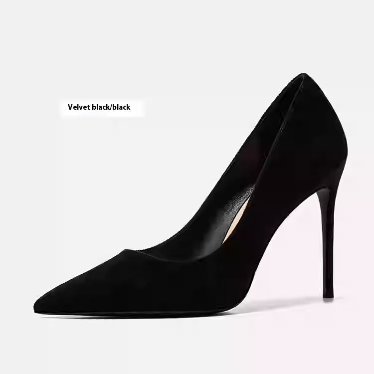 Elegantní kožené jehlové podpatky Zarusova