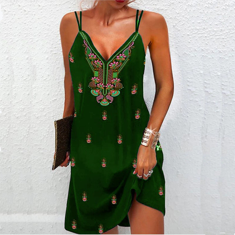 Letní kolekce Zarusova s výstřihem do V v boho stylu