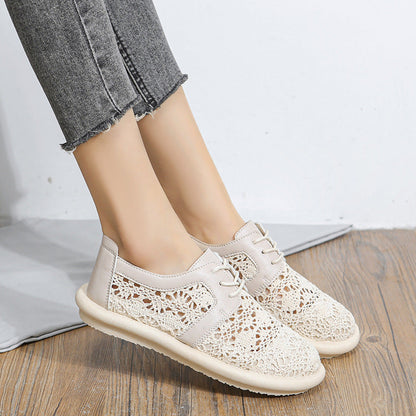 Breathable Crochet Zarusova Casual Flat Shoes