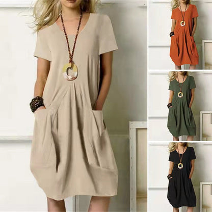Effortless Cotton Linen Dress Zarusova