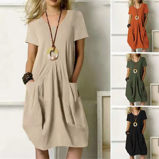 Effortless Cotton Linen Dress Zarusova