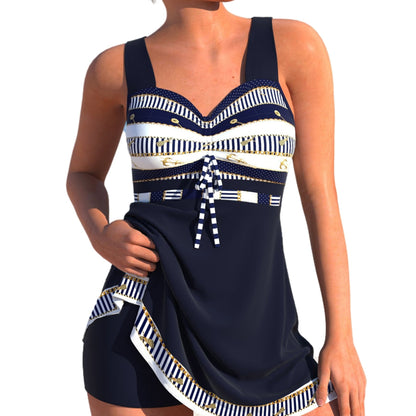 Elegantní bikiny s rozdělenou sukní pro plnoštíhlé od Zarusova