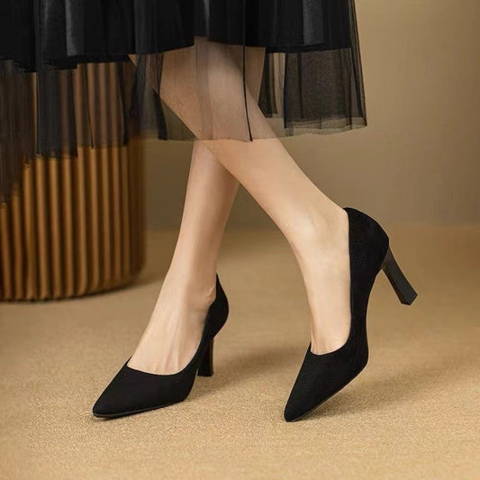 Elegant Black Stiletto Heels by Zarusova
