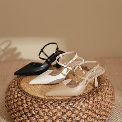 Elegantní sandály na vysokém podpatku s ostrou špičkou od Zarusova