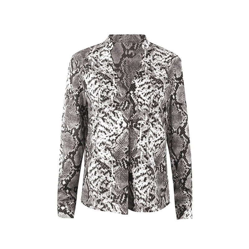 Elegantní top s leopardím potiskem a knoflíky Zarusova