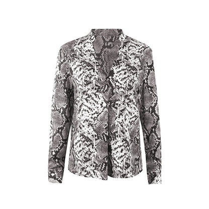 Elegantní top s leopardím potiskem a knoflíky Zarusova