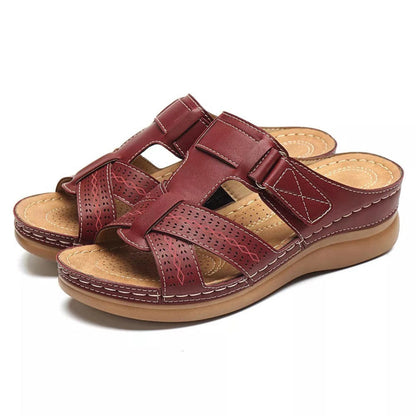Dámské sandály Zarusova na klínku Vintage Slip-On