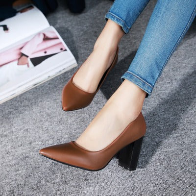 Chic Block Heel Pumps Zarusova High Heels