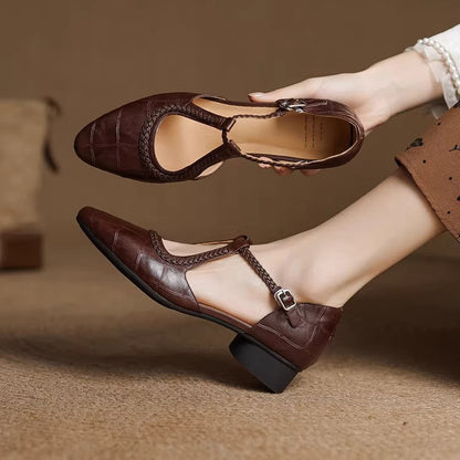Retro Mary Jane Chunky Heels od Zarusova