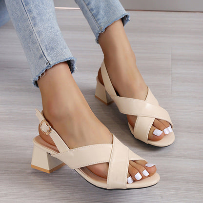 Chic Block Heel Sandals Zarusova Ankle Strap