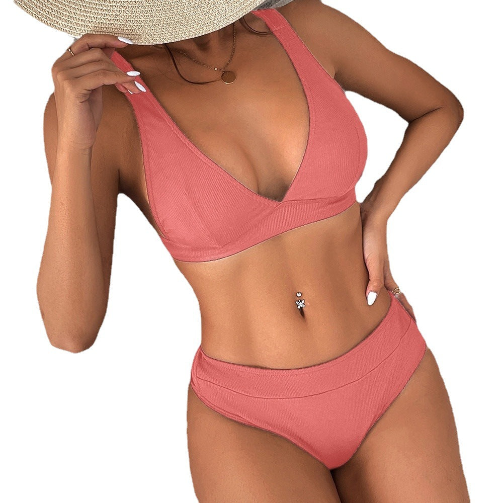 Elegantní žebrovaný set bikin Zarusova