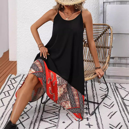 Elegantní potištěné šaty přes rameno od Zarusova